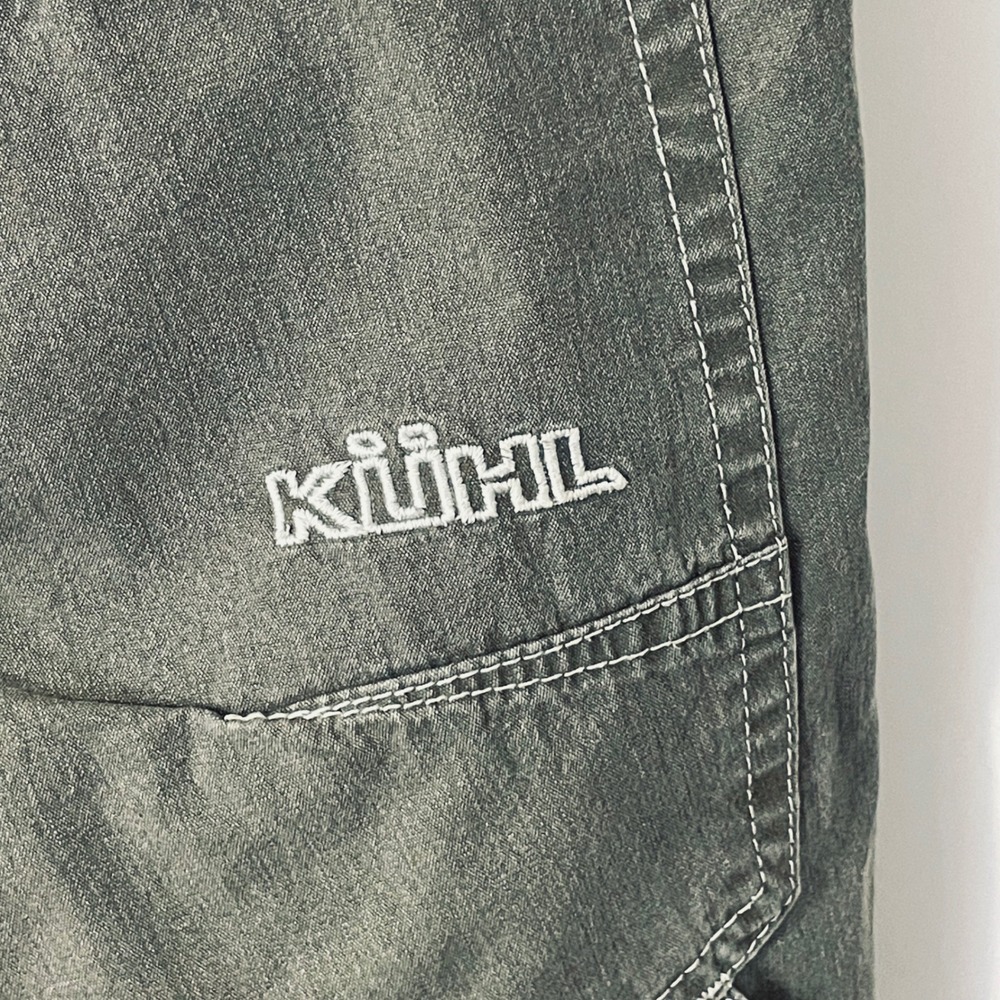 KUHL Mens Revolver Pants Men's W33xL32 Olive Green Cotton Nylon Vintage Wash - Picture 6 of 16